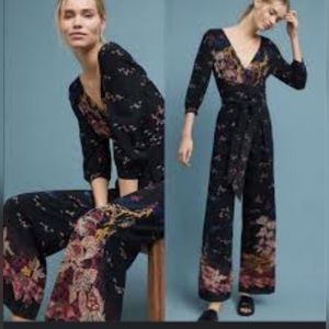 Anthropologie Nara Floral Jumpsuit